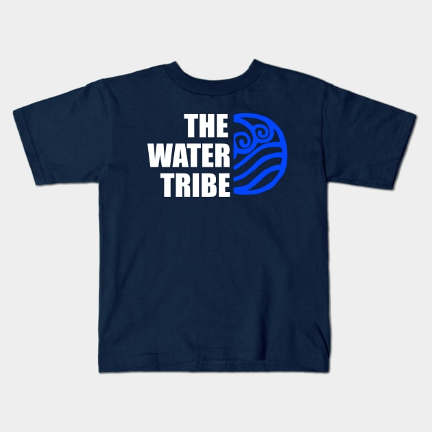 Water Face Kids T-Shirt by queennerdco